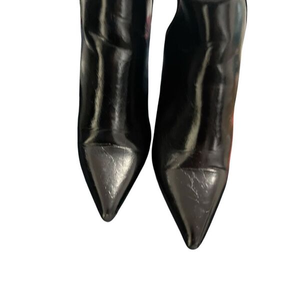 Ara Trafaluc Size 36 Black pointed toe booties/ heels - Picture 5 of 8